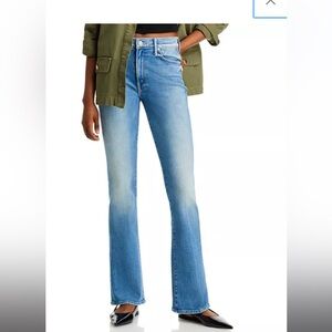 MOTHER Blue Flared Jeans